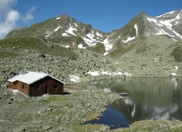 Research station at lake Gossenköllesee, Tyrolean Alps. Austria. 2009