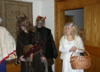 The devils and the angel on St. Nicolas feast 2010