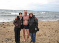 Swimming in Lake Baikal, Sept. 2011