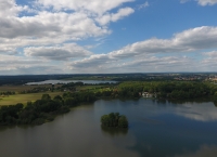 Svět lake from above. 2022