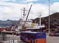 R/V Melville in the port of Lyttelton. SOFeX. Jan. 2002
